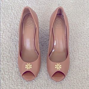 Tory Burch shoes open toe wedge size 6 1/2 M
